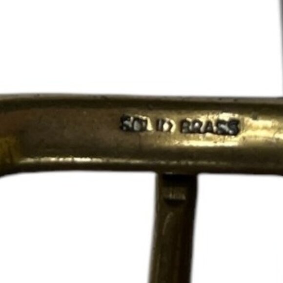 Leather Woven Belt Men's Brown 36" / 90 Oil Tan Cowhide Solid Brass Buckle - Picture 7 of 16